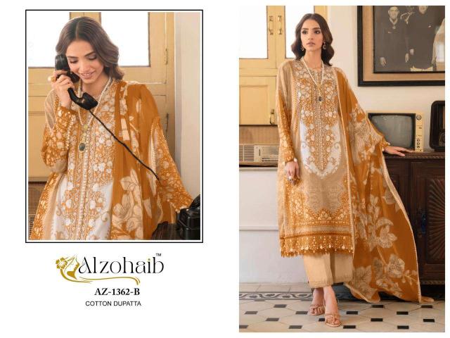 Alzohaib D No-1361 salwar suits at wholesale price